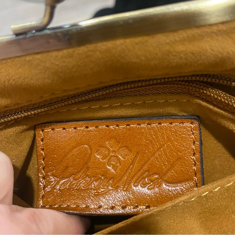 Floral Patterned Leather Accessory - Picture 3 of 3